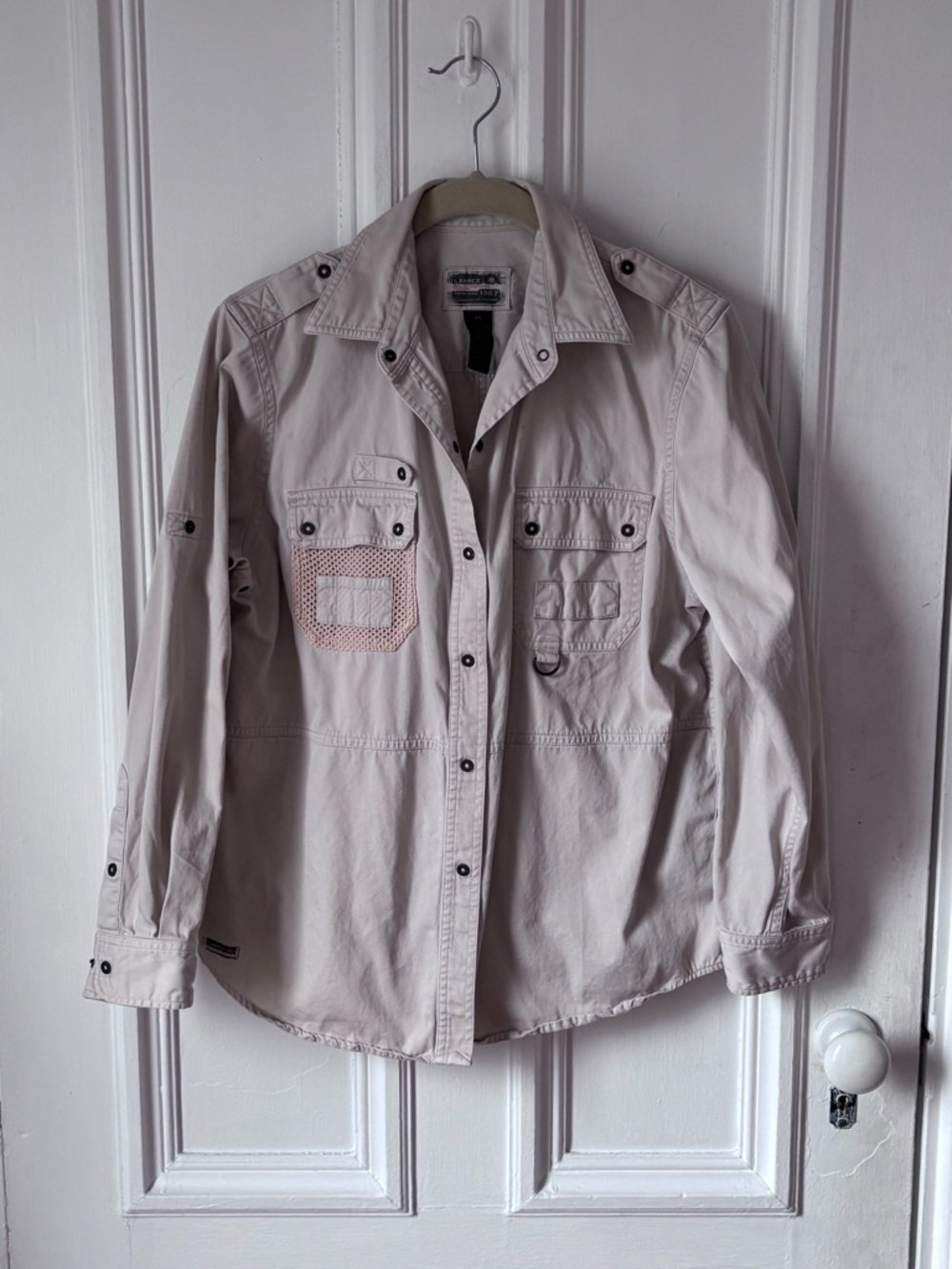 Women’s Lauren Ralph Lauren Safari Field Shirt Fishing Blouse Khaki Utility
